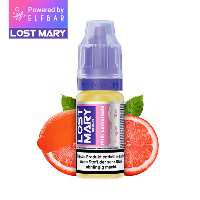 elfbar lost mary liquid (nicsalt) pink lemonade 10ml elfbar lost mary liquid (nicsalt) pink lemonade 10ml