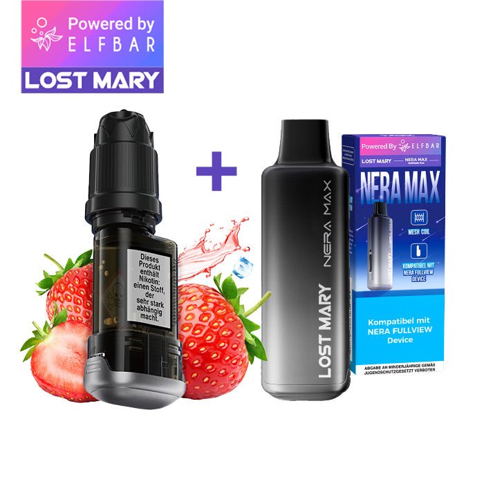 elfbar lost mary nera max refill container strawberry ice inkl. refillable pod elfbar lost mary nera max refill container strawberry ice inkl. refillable pod